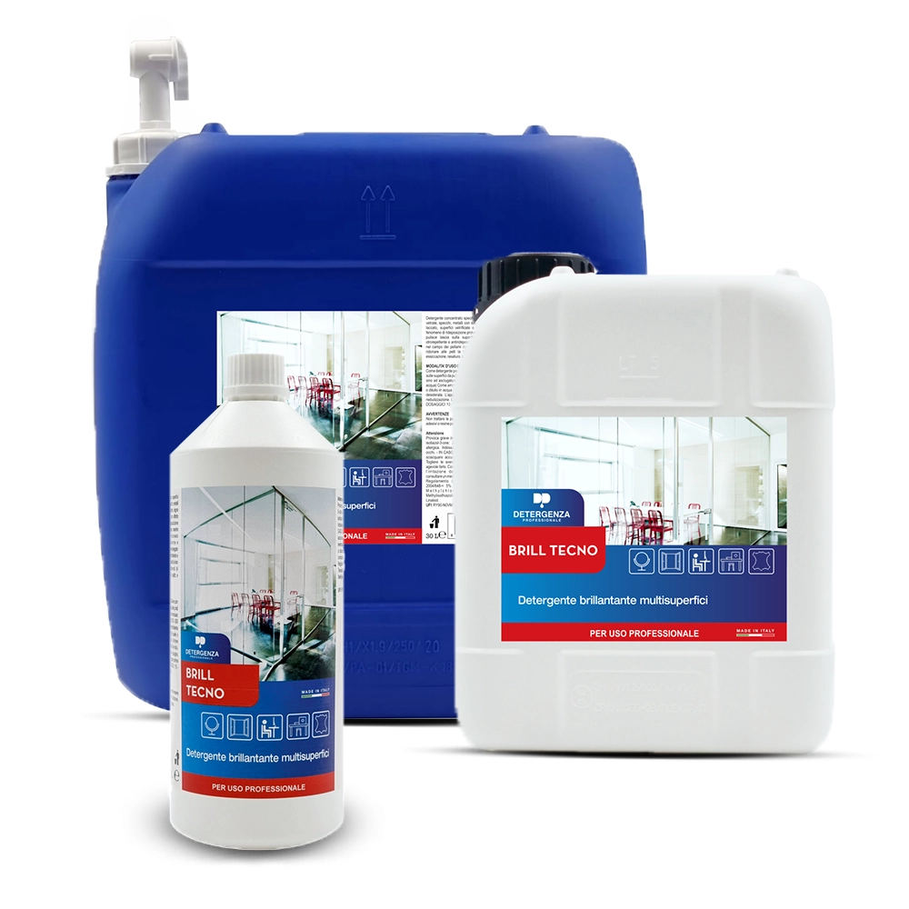 Detergente Brillantante Multisuperfici Brill Tecno | Effetto Protettivo e Idrorepellente | Detergenza Professionale