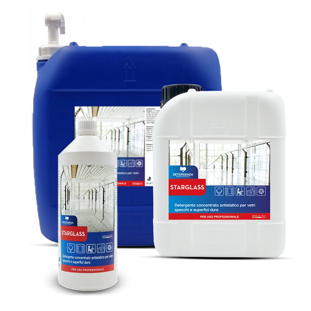 Detergente Concentrato Antistatico Starglass | Vetri, Specchi e Superfici Dure | Detergenza Professionale