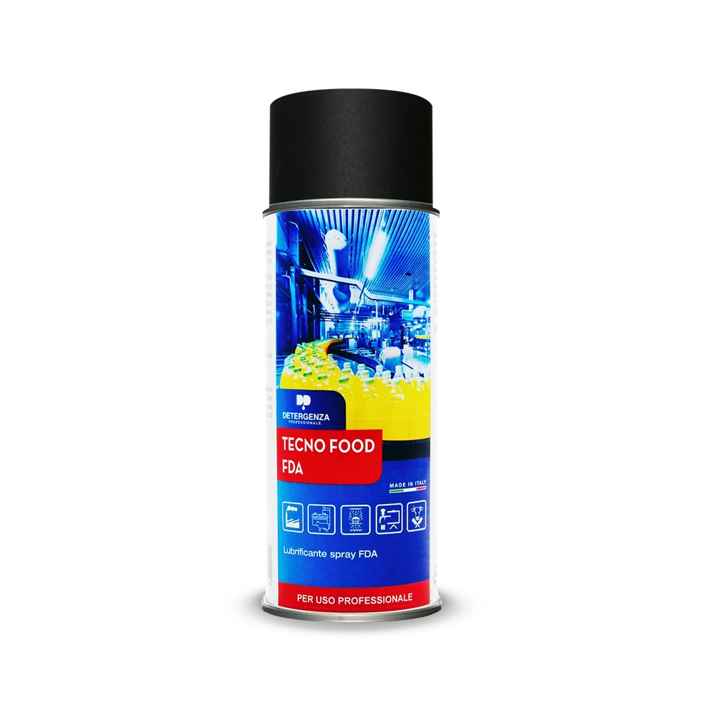 Lubrificante Spray FDA Tecno Food | Sicuro per Industria Alimentare & Alte Temperature | Detergenza Professionale