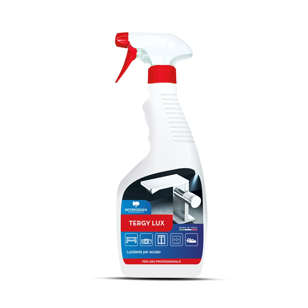 Tergy Lux | Lucidante Protettivo per Acciaio Inox – Effetto Brillante & Anti-Impronte | Detergenza Professionale