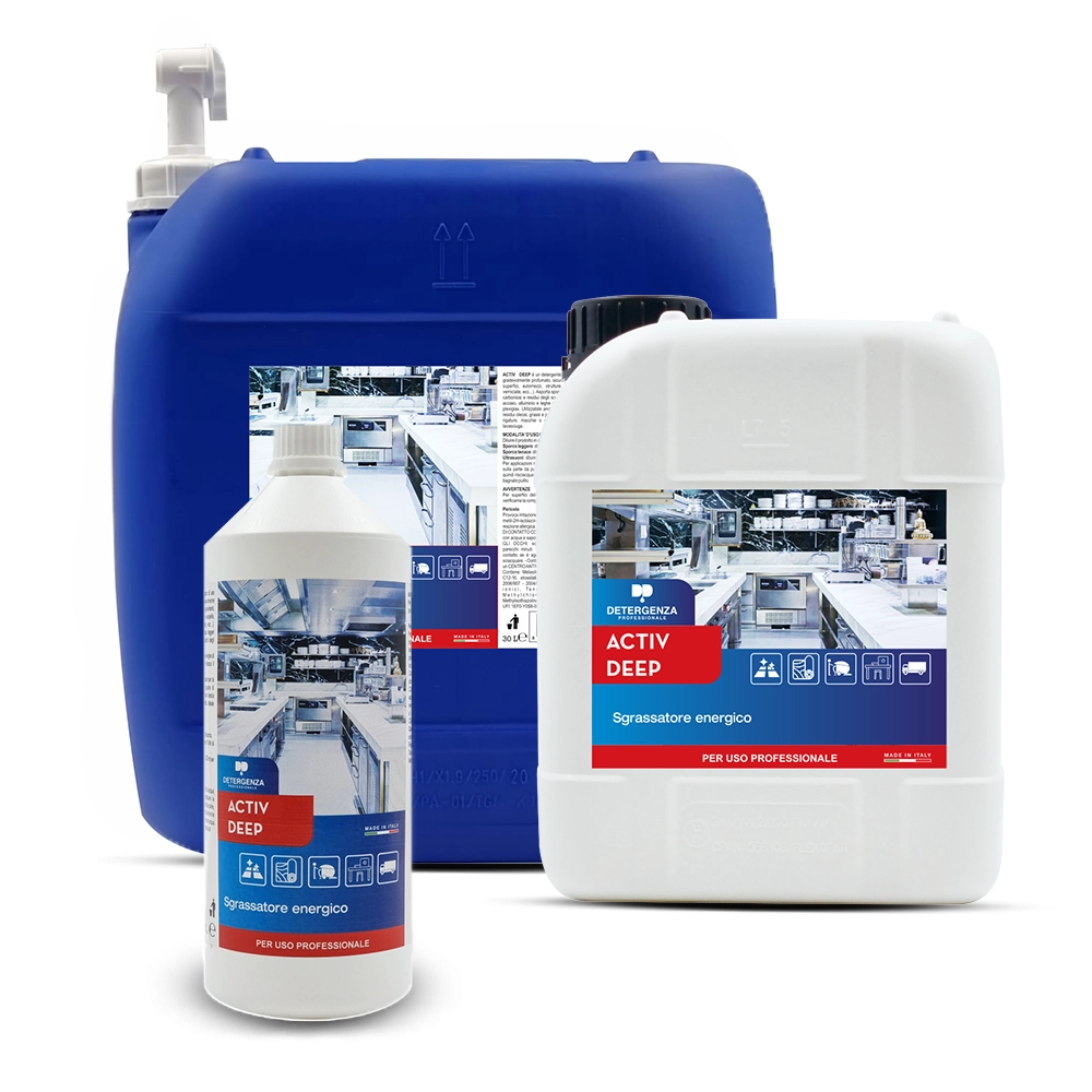 Sgrassatore Energico Activ Deep | Potente & Sicuro su Metalli | Detergenza Professionale