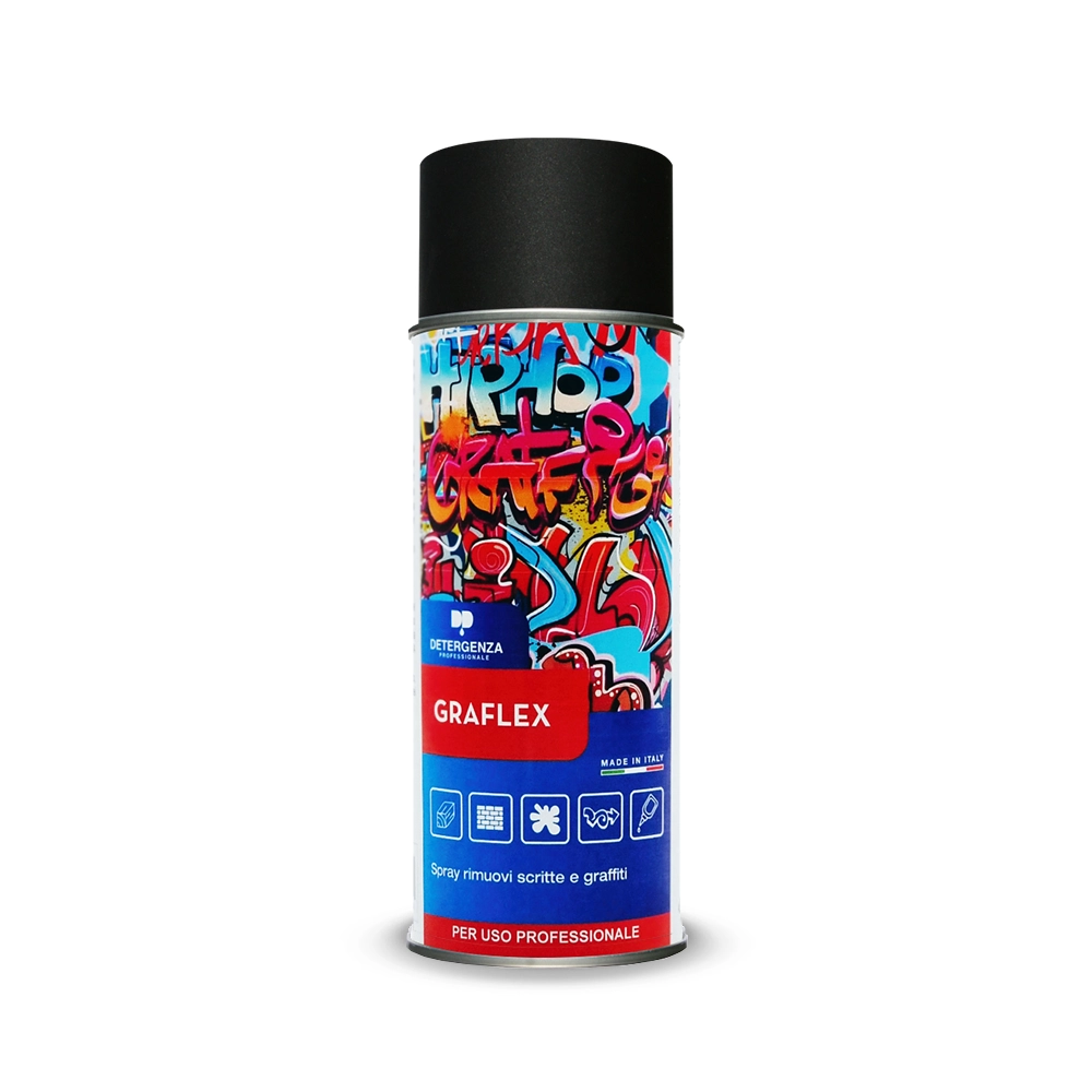 Spray Rimuovi Graffiti Graflex | Eliminazione Rapida di Vernici & Scritte | Detergenza Professionale