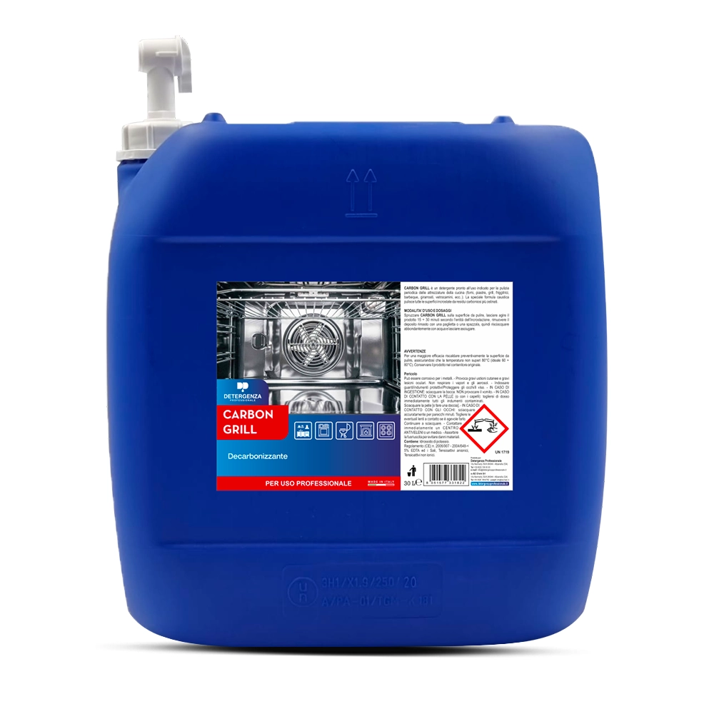 Detergenza Professionale Decarbonizzante Carbon Grill 30L