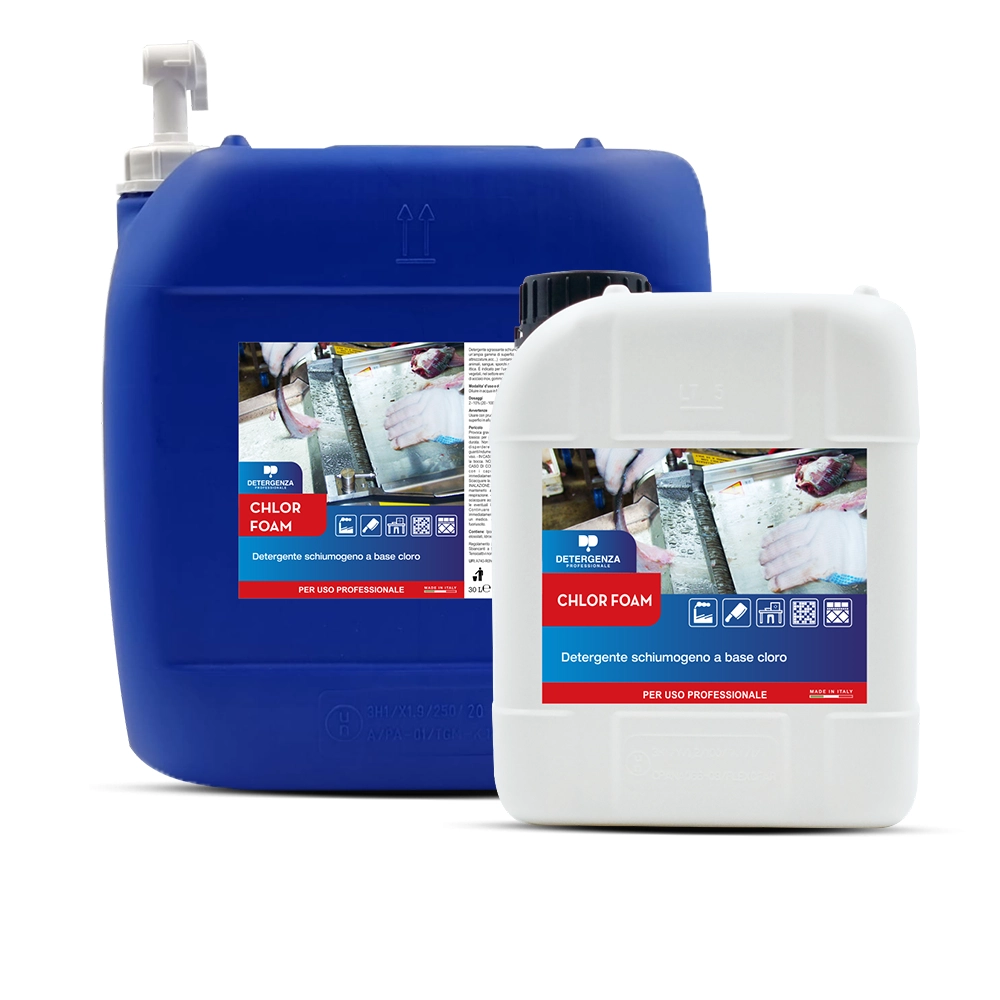 Detergenza Professionale Detergente Schiumogeno Concentrato a Base Cloro Chlor Foam