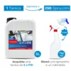 Detergenza Professionale Detergente Schiumogeno Concentrato a Base Cloro Chlor Foam 5L Equivale