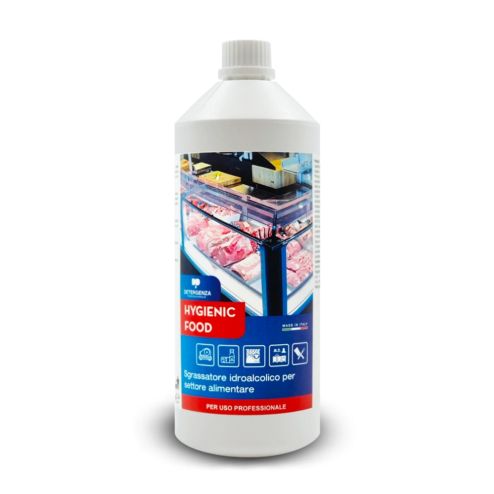 Detergenza Professionale Sgrassatore Idroalcolico per Settore Alimentare Hygienic Food Concentrato 1L