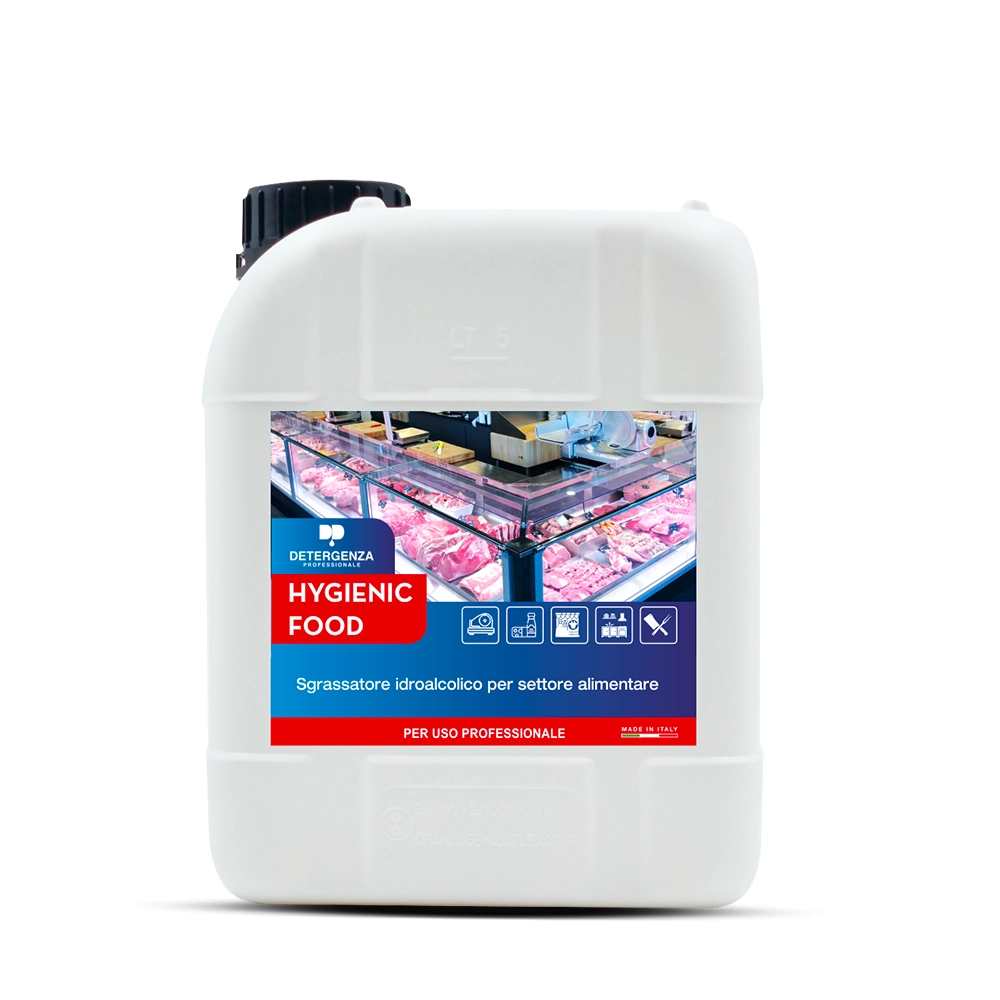 Detergenza Professionale Sgrassatore Idroalcolico per Settore Alimentare Hygienic Food Concentrato 5L