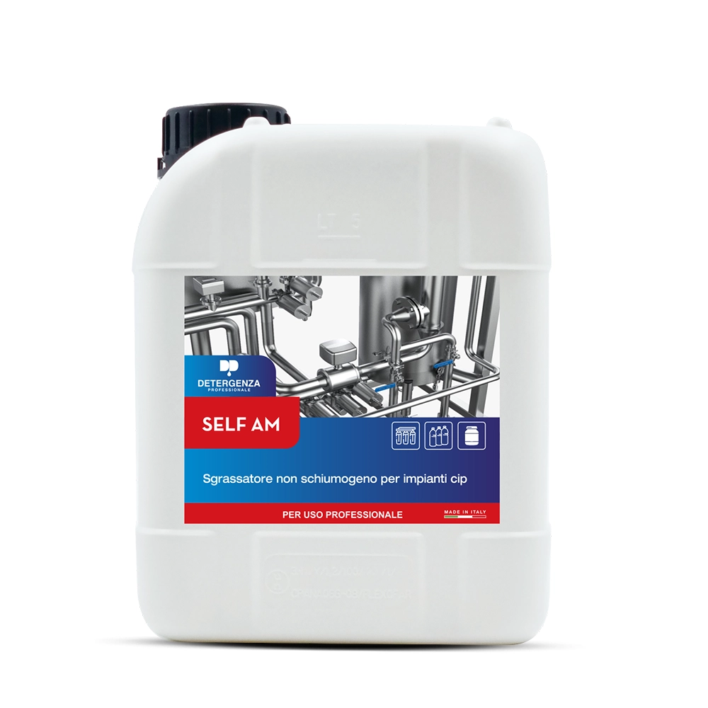 Detergenza Professionale Sgrassatore Non Schiumogeno per Impianti CIP Self AM Ultra Concentrato 5L