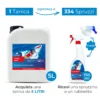 Detergenza Professionale Sgrassatore per Settore Nautico Flash Boat Concentrato 5L Equivale