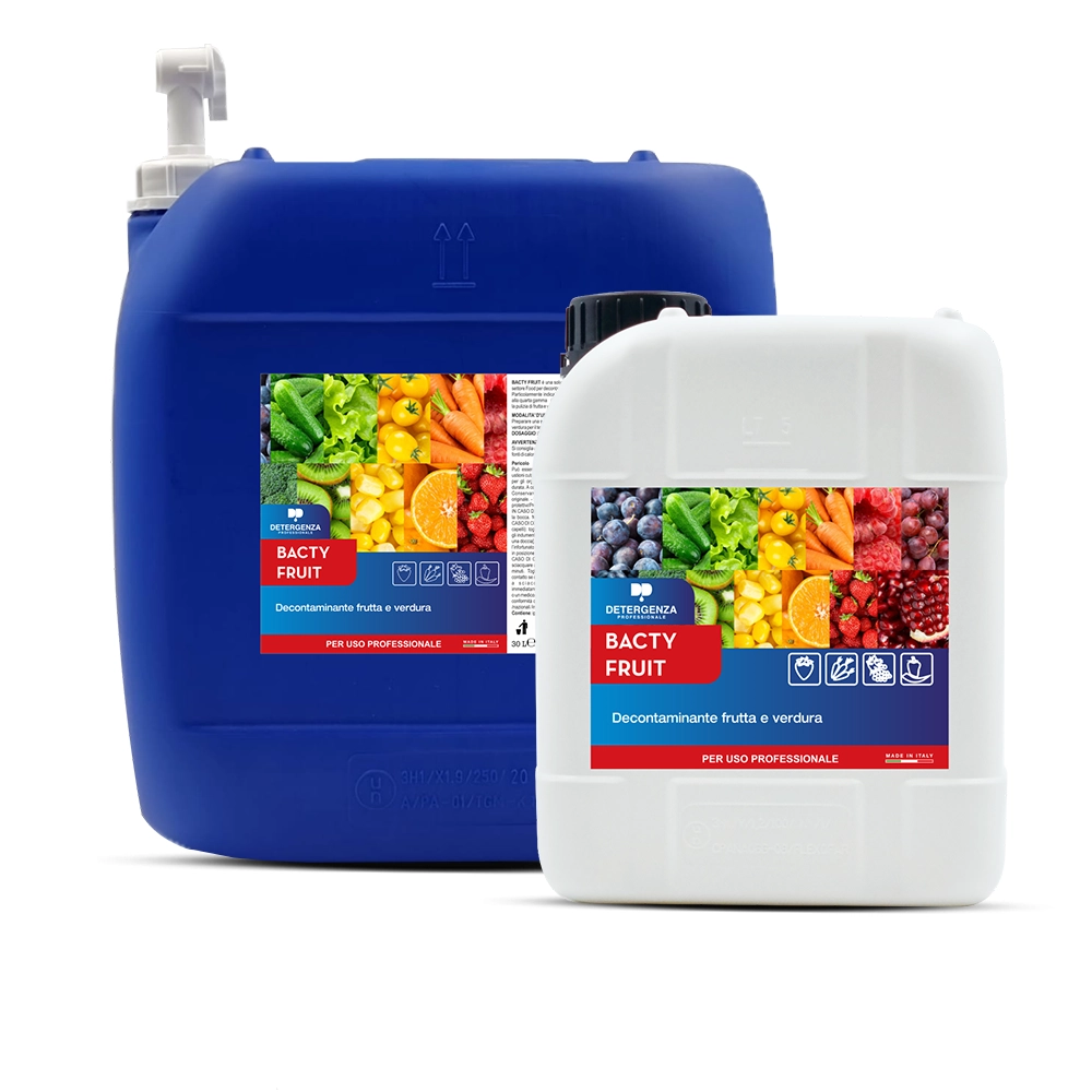 Decontaminante per Frutta e Verdura Bacty Fruit | Sicuro & Efficace per Alimenti e Utensili | Detergenza Professionale