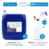 Detergenza Professionale Detergente Concentrato Antistatico per Vetri, Specchi e Superfici Dure Starglass 30L Equivale