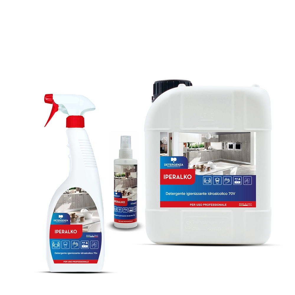 Detergenza Professionale Detergente Igienizzante Idroalcolico 70V Iperalko