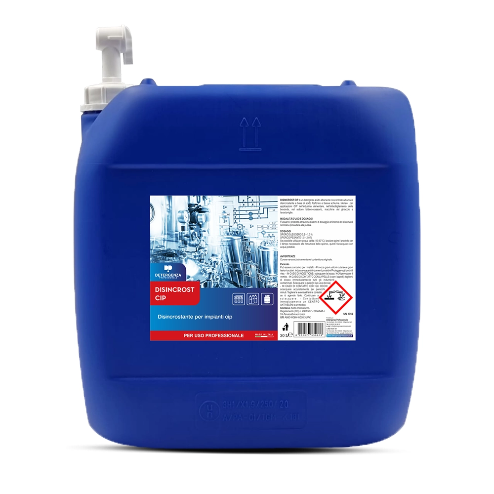 Detergenza Professionale Disincrostante per Impianti Cip Disincrost Cip Concentrato 30L