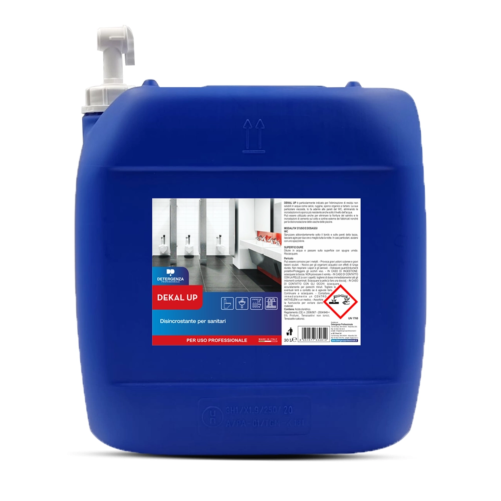 Detergenza Professionale Disincrostante per Sanitari Dekal Up Concentrato 30L