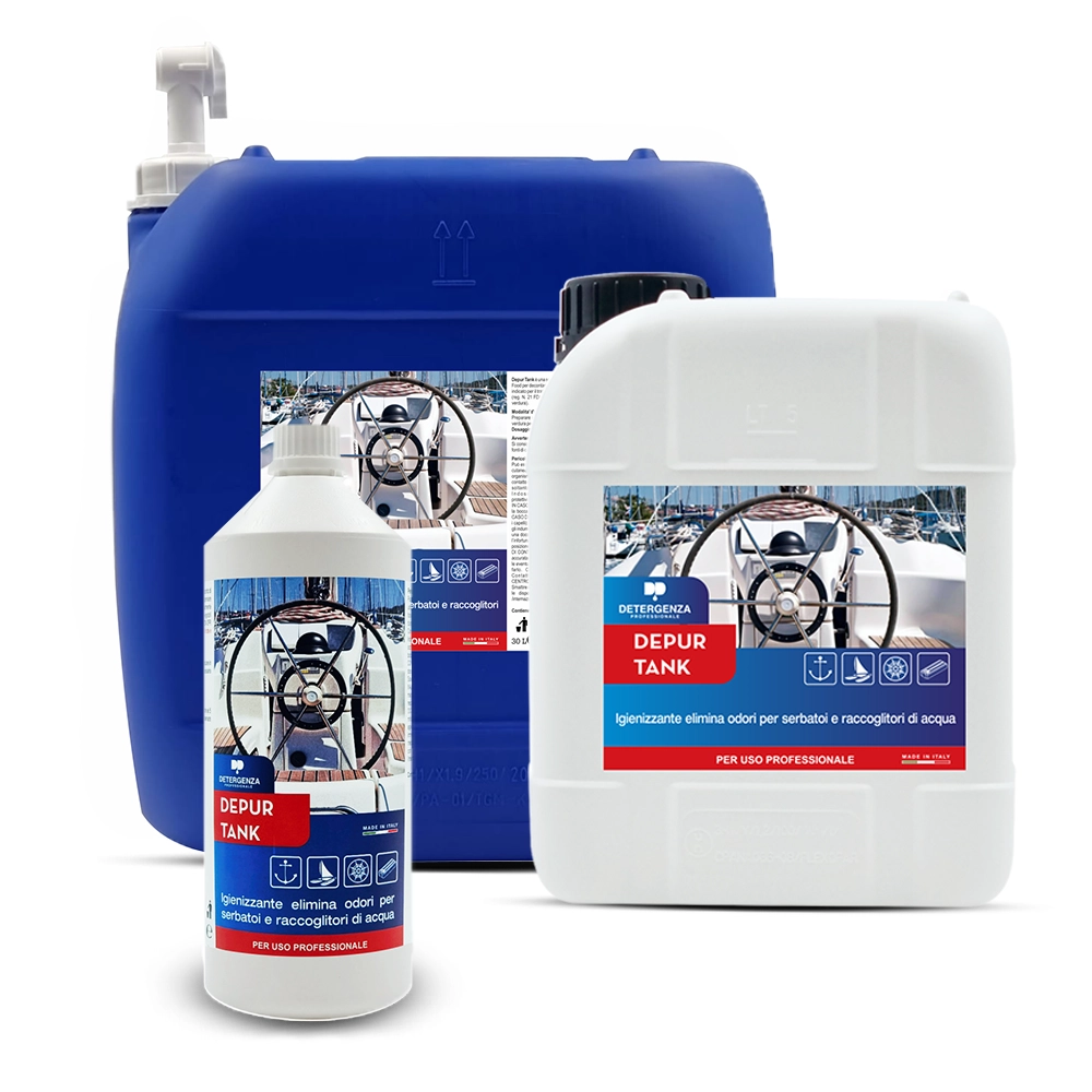 Igienizzante & Elimina Odori per Serbatoi Depur Tank | Sanificazione Acqua Barche & Camper | Detergenza Professionale