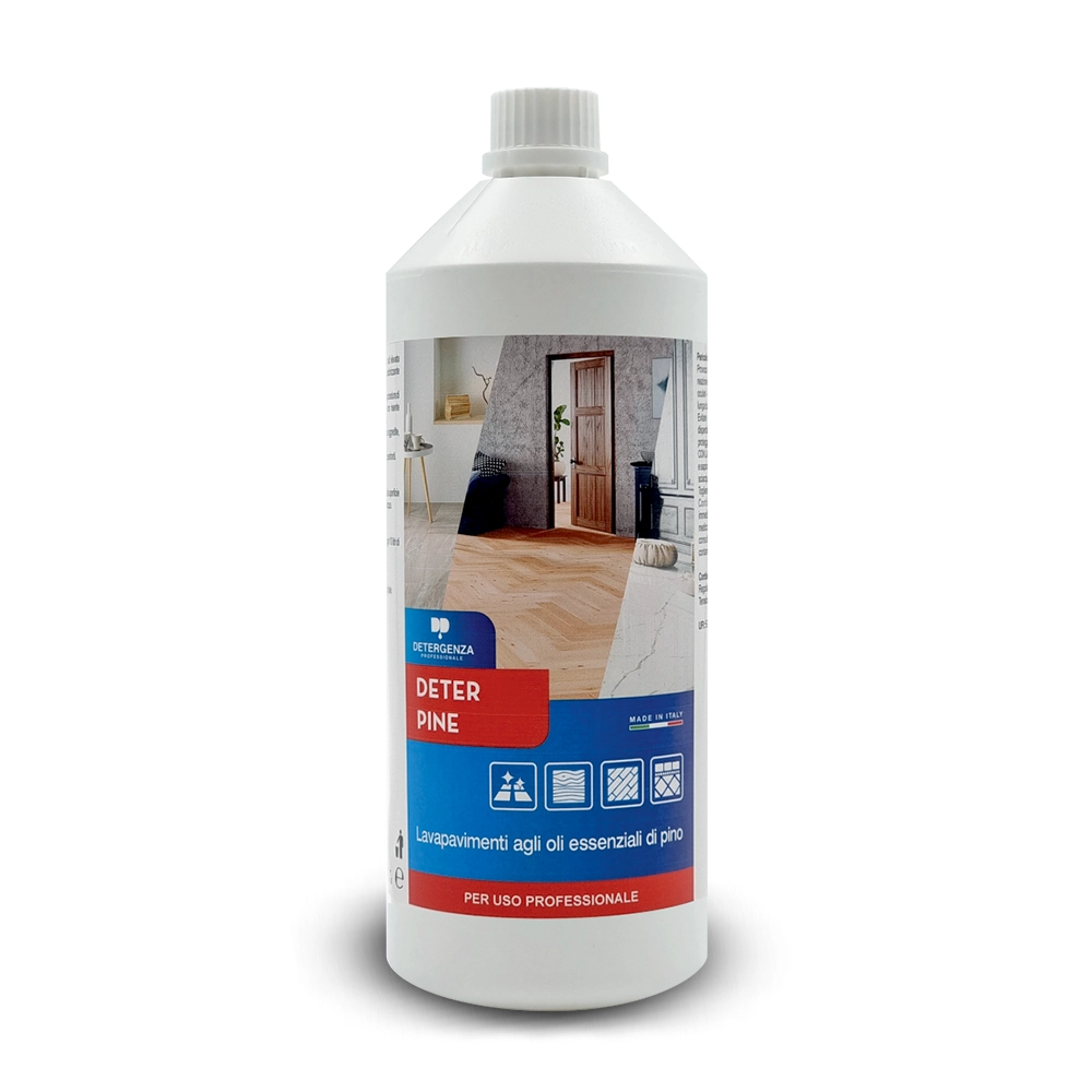 Detergenza Professionale Lavapavimenti agli Oli Essenziali di Pino Deter Pine Ultra Concentrato 1L
