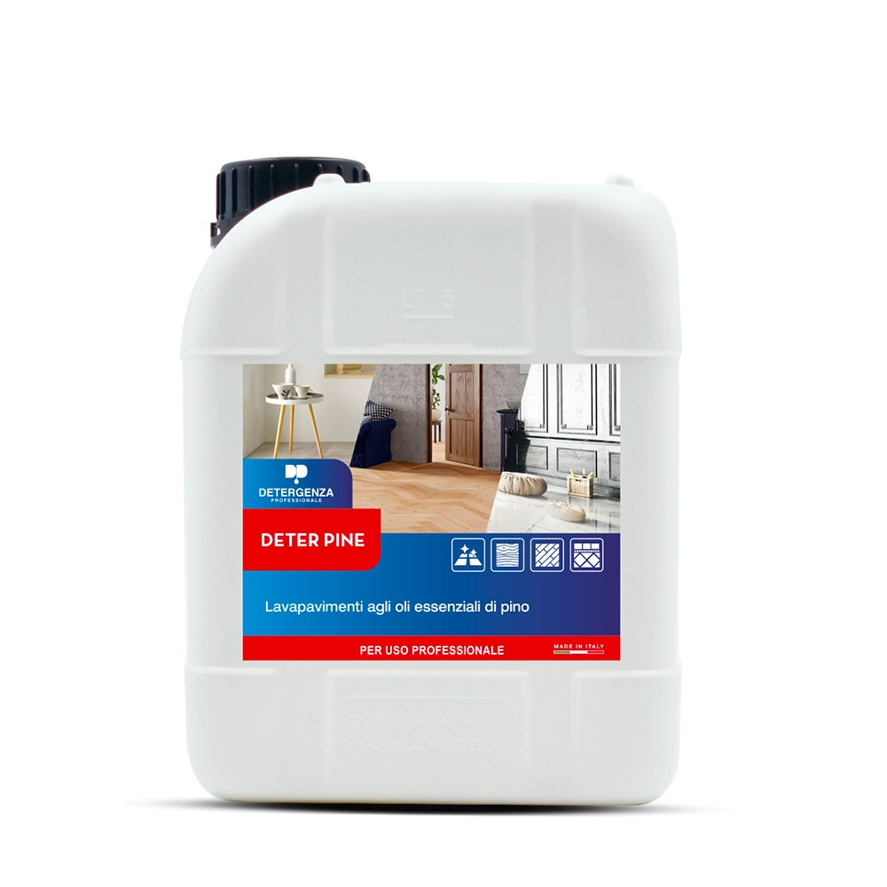 Detergenza Professionale Lavapavimenti agli Oli Essenziali di Pino Deter Pine Ultra Concentrato 5L