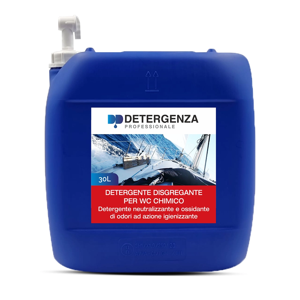 Detergenza Professionale Liquido Disgregante per WC Chimico WC Boat Ultra Concentrato 30L