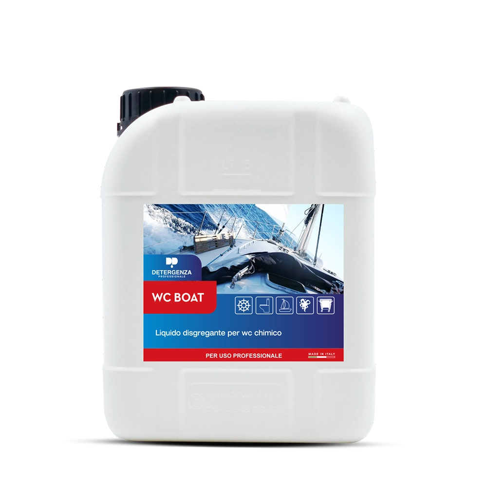 Detergenza Professionale Liquido Disgregante per WC Chimico WC Boat Ultra Concentrato 5L