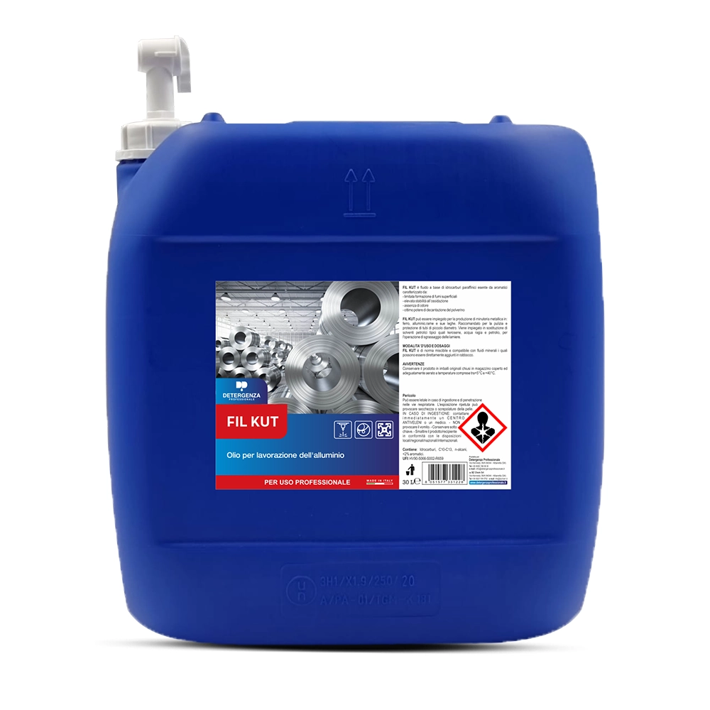 Detergenza Professionale Olio per Lavorazione dell’Alluminio Fil Kut 30L