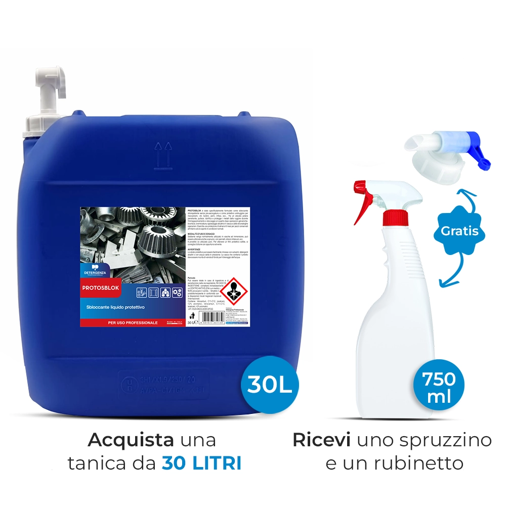 Detergenza Professionale Sbloccante Liquido Protettivo Protosblok 30L