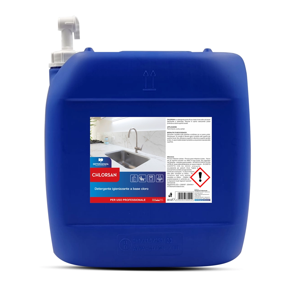 Detergenza Professionale Detergente Igienizzante a base Cloro Chlorsan 30L