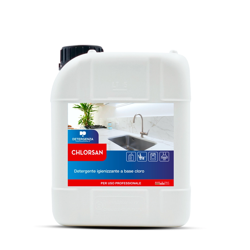 Detergenza Professionale Detergente Igienizzante a base Cloro Chlorsan 5L